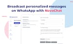 WhatsApp Broadcast by NovoChat image