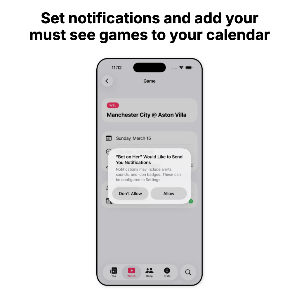 Bet on Her - Main product screenshot demonstrating key features and user interface