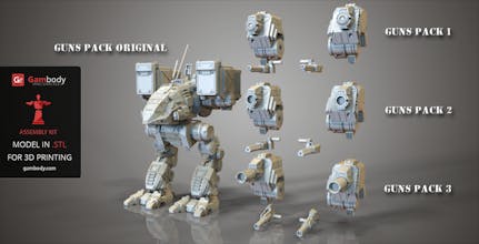 Mechwarrior Catapult Toy - 3D Printed and Painted gallery image