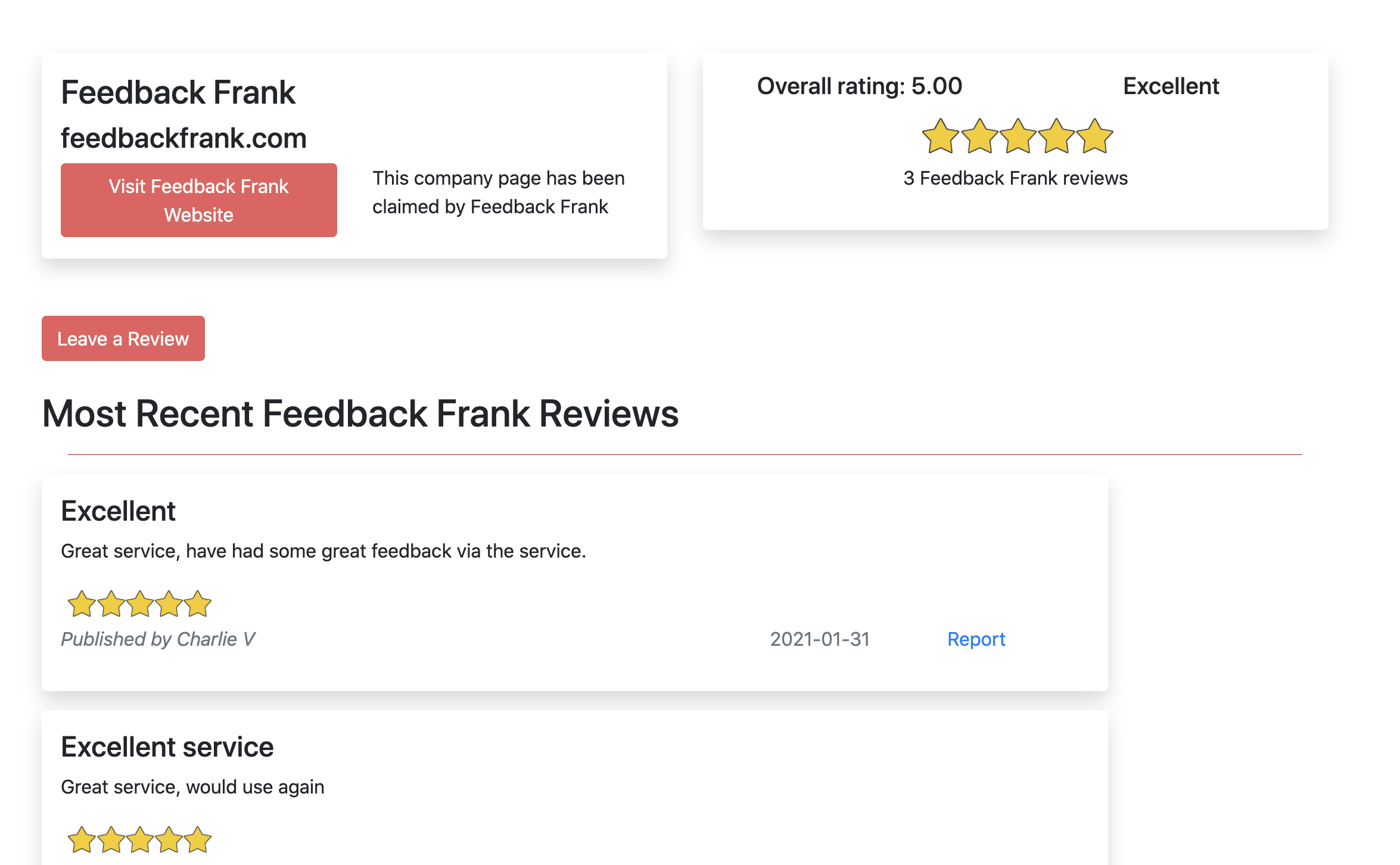 Feedback Frank gallery image