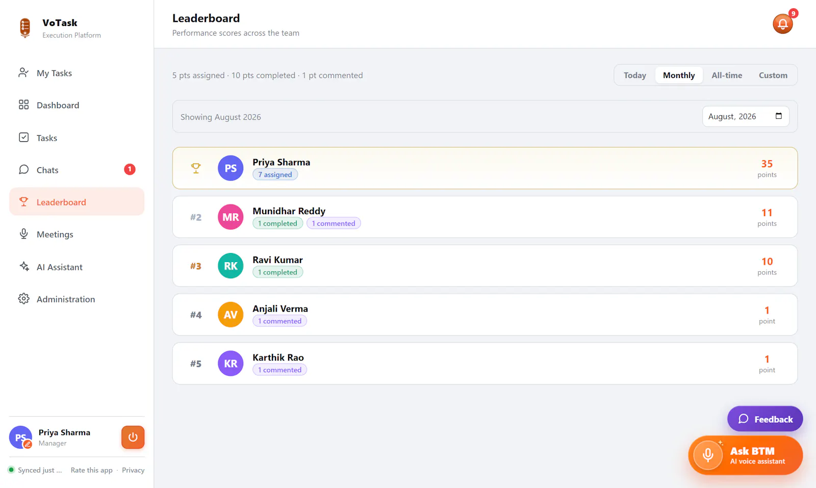 VoTask screenshot 3