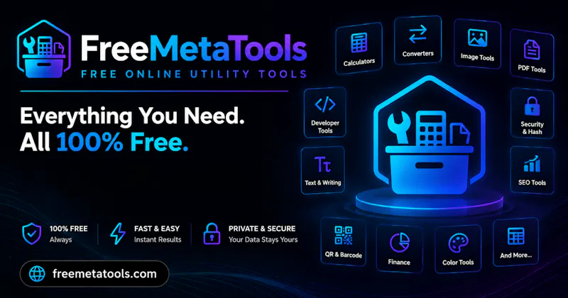 FreeMetaTools: Free Online Utility Tools screenshot 1