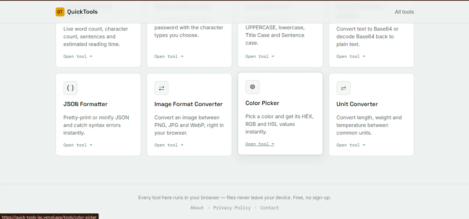 QuickTools screenshot 3