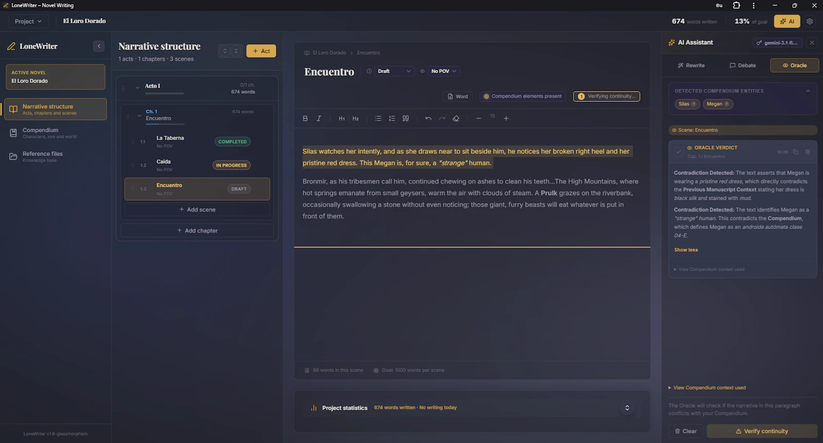 LoneWriter screenshot 4