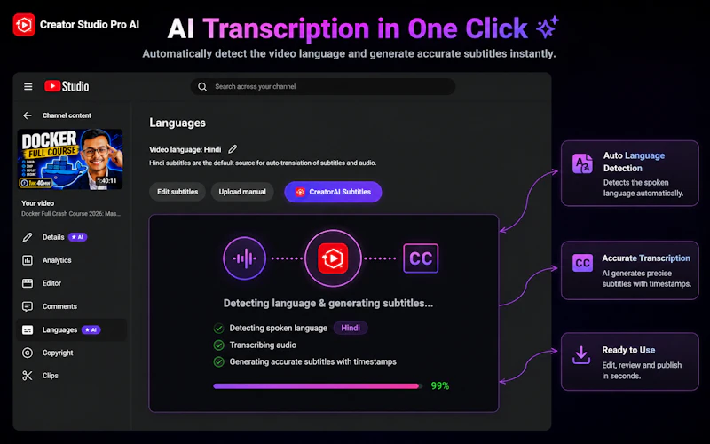Creator Studio Pro AI for Youtubers screenshot 5