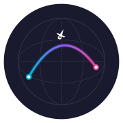 FlyPath - Product Hunt launch logo and brand identity