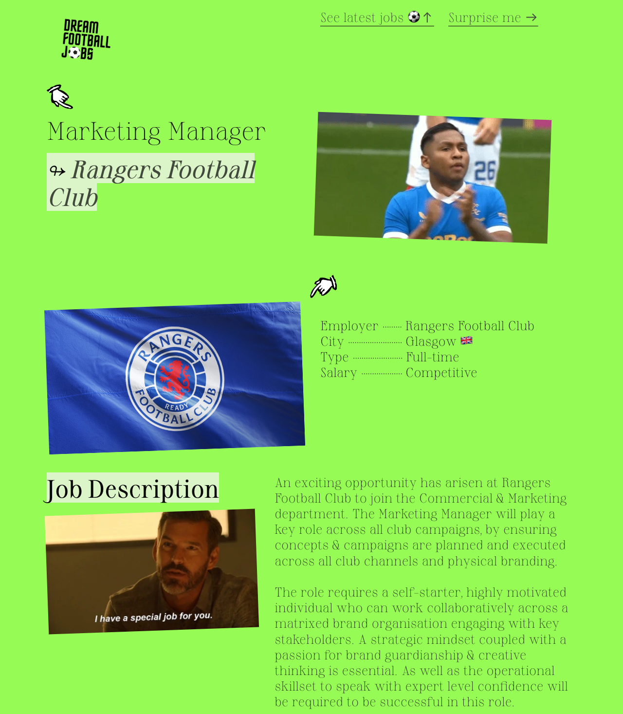 Mídia 4 de Dream Football Works - Encontre trabalhos de futebol dos sonhos que você nunca soube que existia ⚽