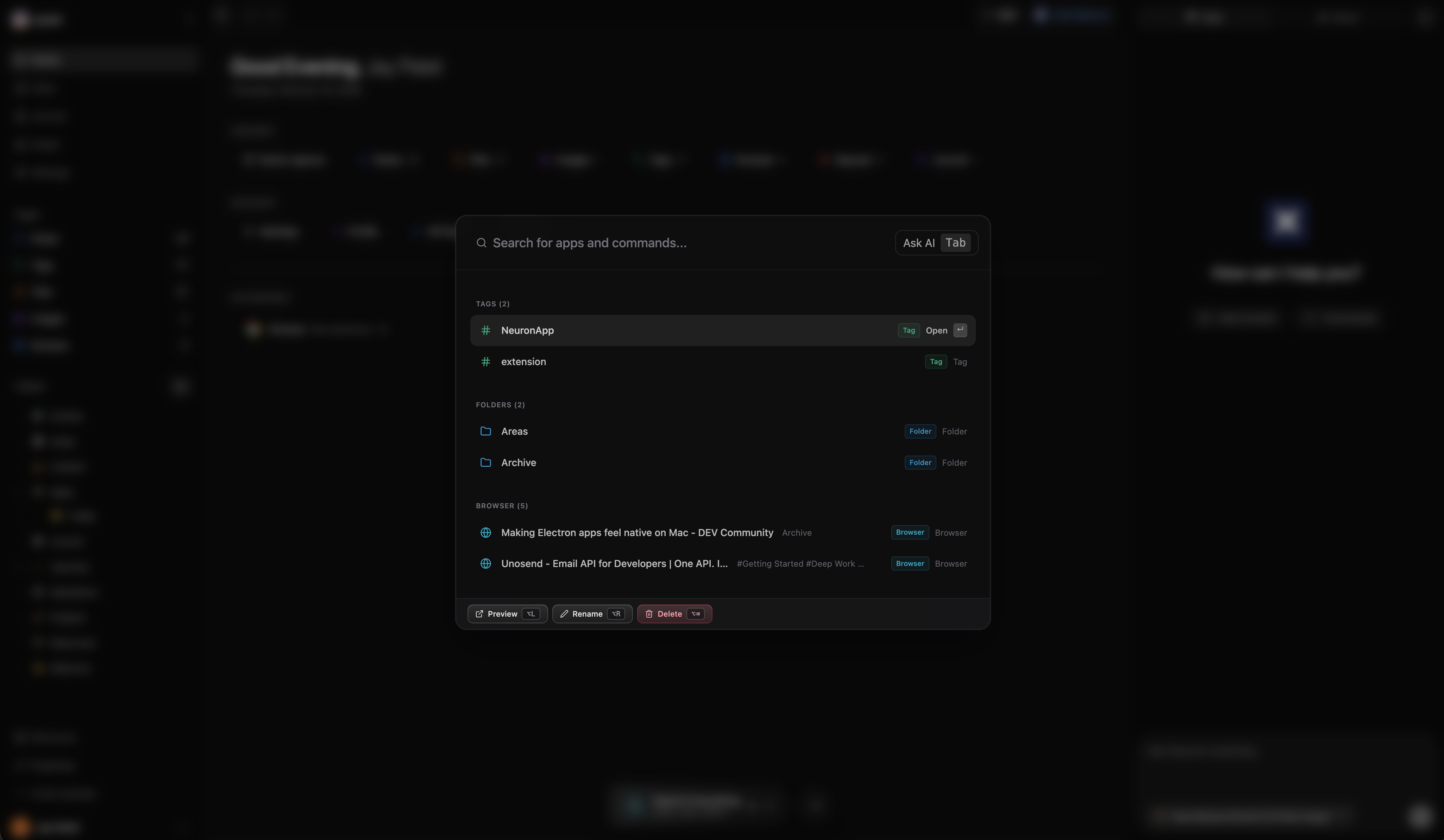 Neuron - Screenshot 2 showing product features and functionality
