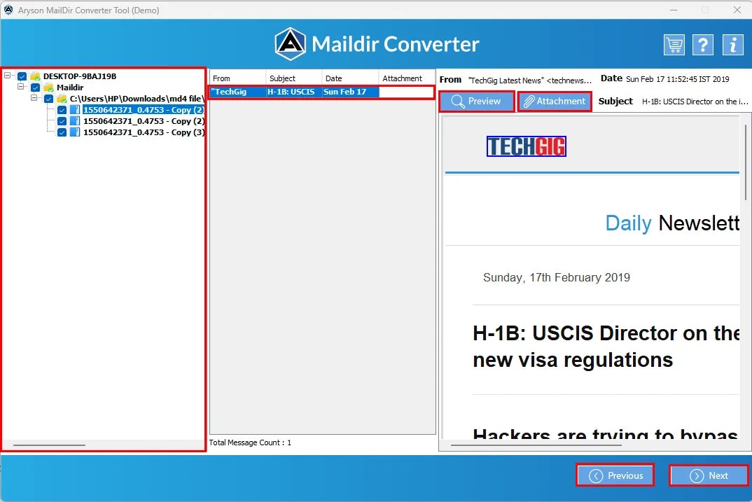 Aryson Maildir Converter media 3
