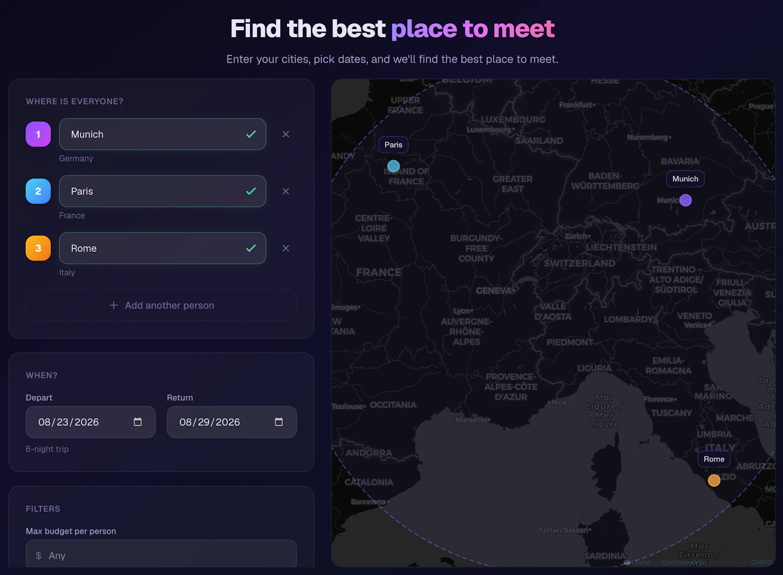 MeetPoint screenshot 3