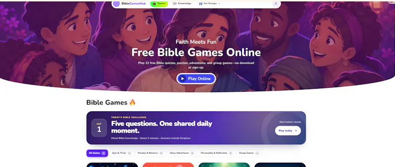 BibleGamesHub screenshot 1