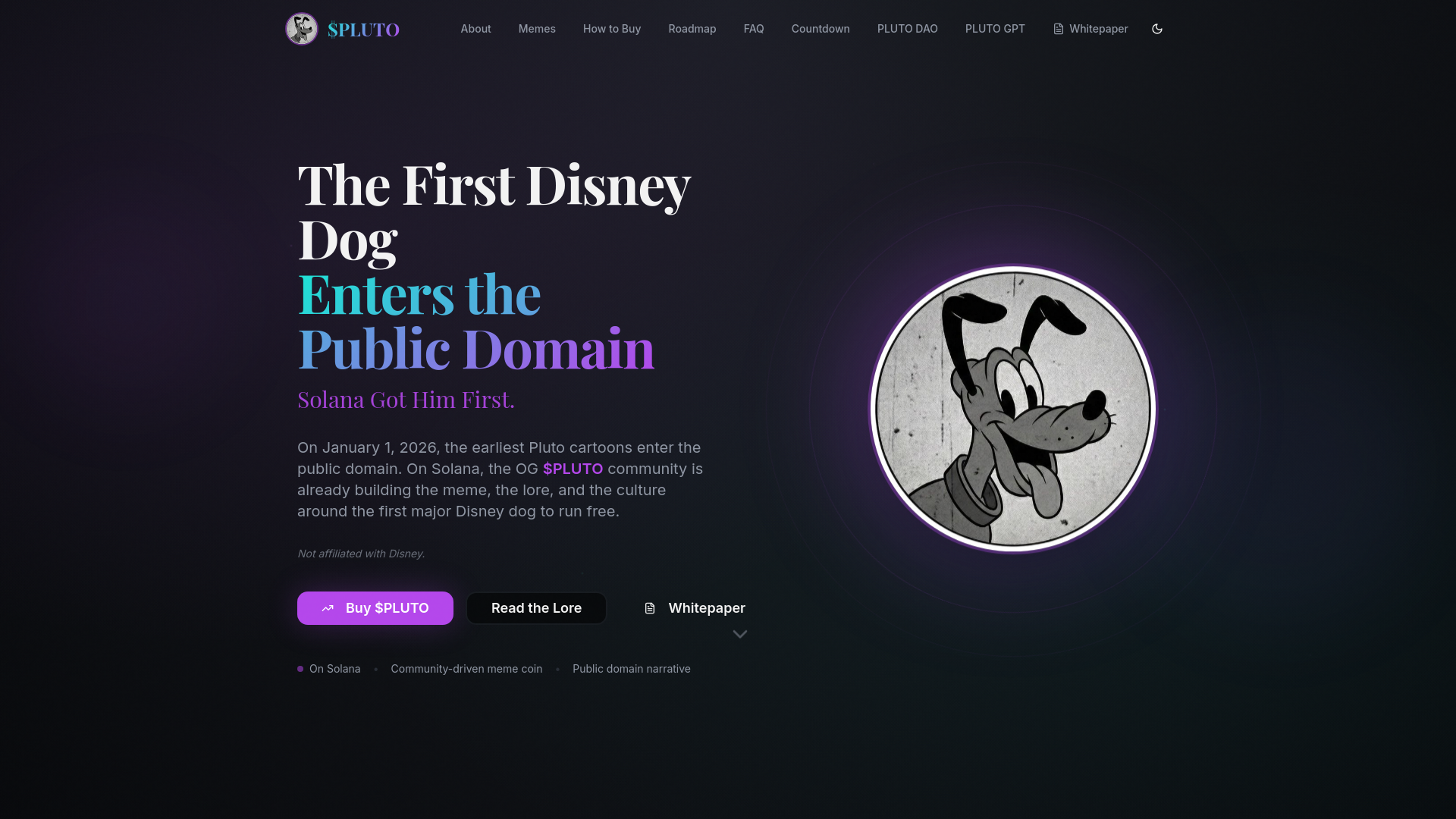 Pluto GPT  - Main product screenshot demonstrating key features and user interface