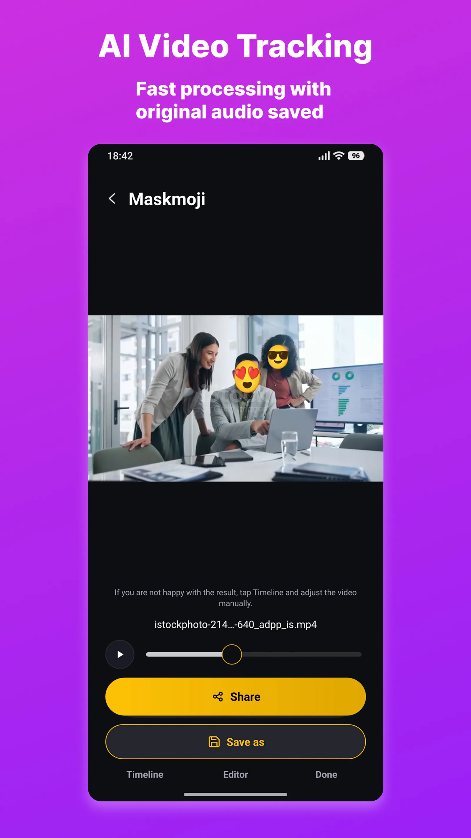 Maskmoji: hide face in video screenshot 8