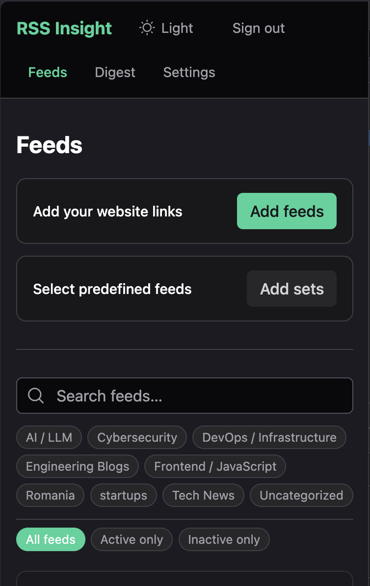 RSS Insight