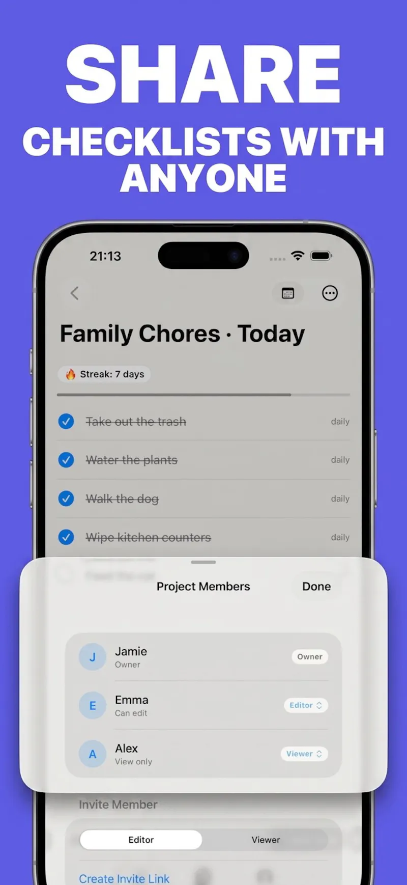 Loopcheck: Daily Checklist  screenshot 3