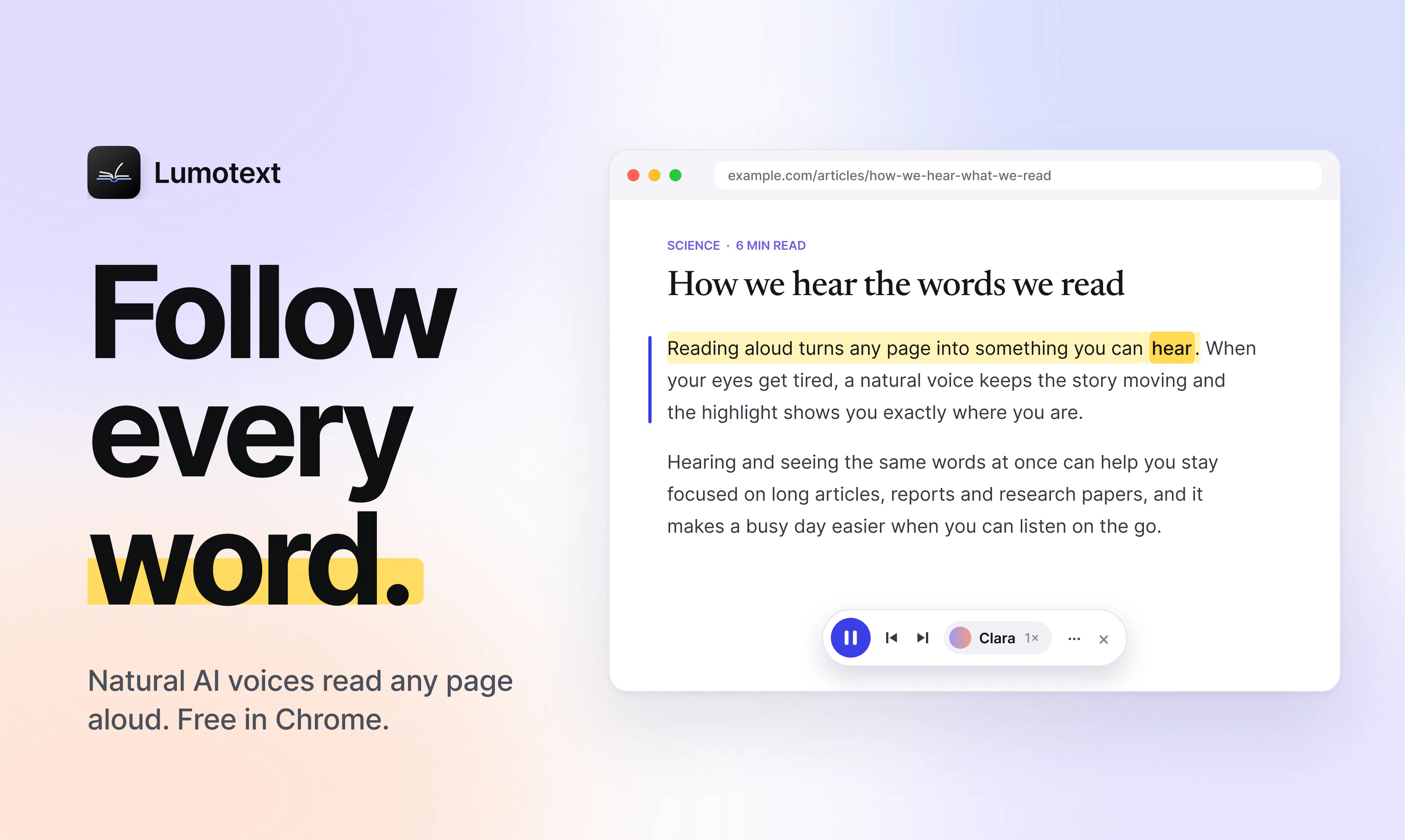 Lumotext - Text-to-Speech Reader gallery image