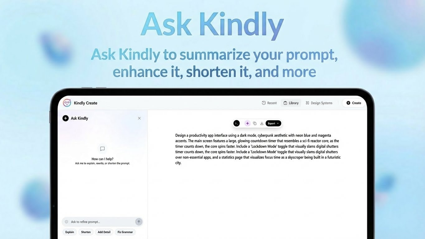 Kindly Create gallery image