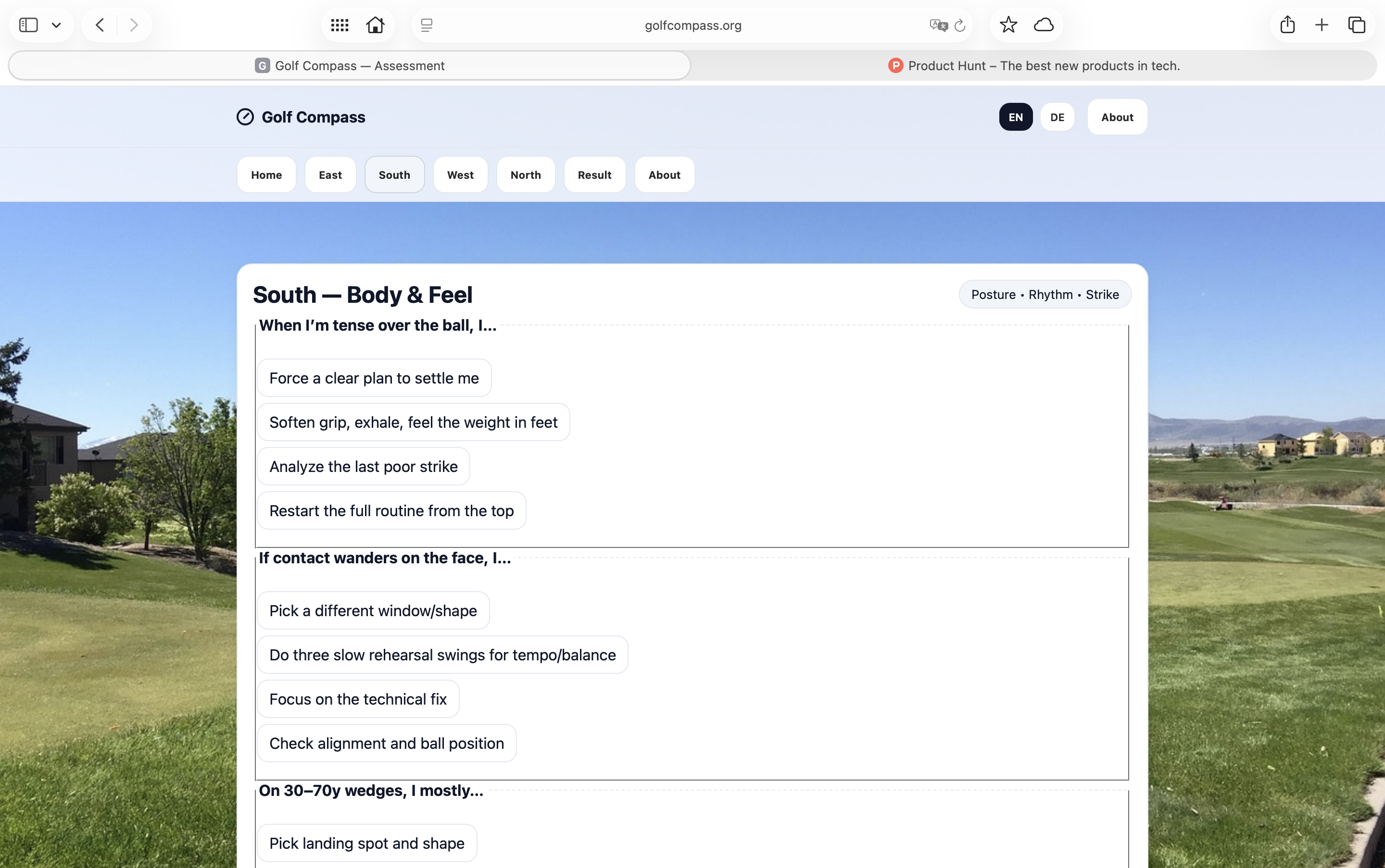 Golf Compass — Assessment - Screenshot 2 preview