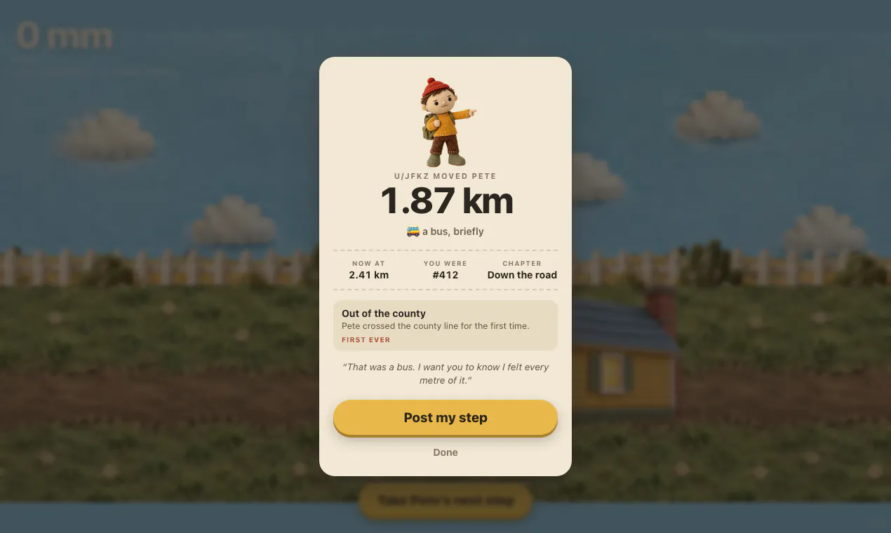 How far can Pete go? gallery image