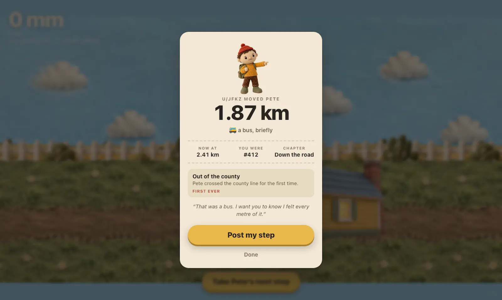 How far can Pete go? screenshot 2