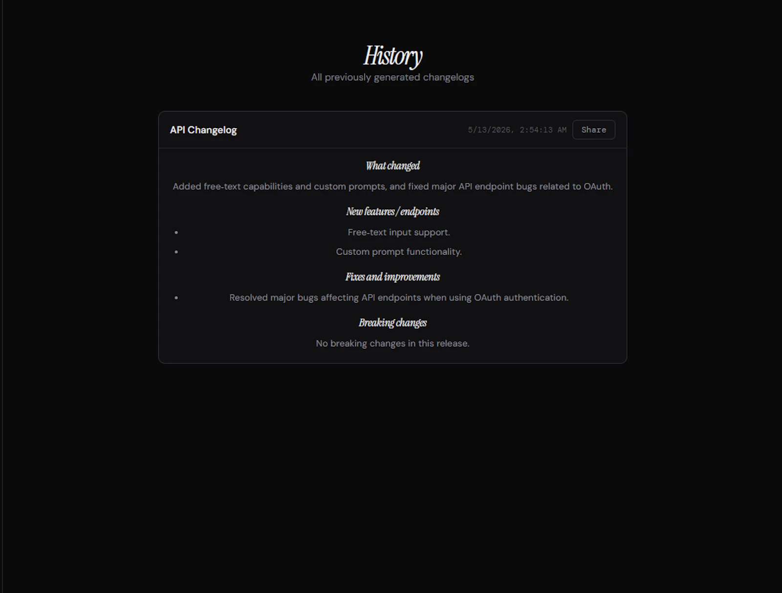 DiffLogs screenshot 2