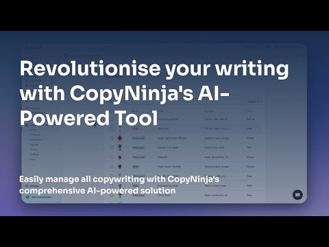 CopyNinja - AI Copywriter for Shopify