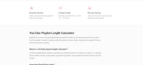 youtube-playlist-length-calculator gallery image