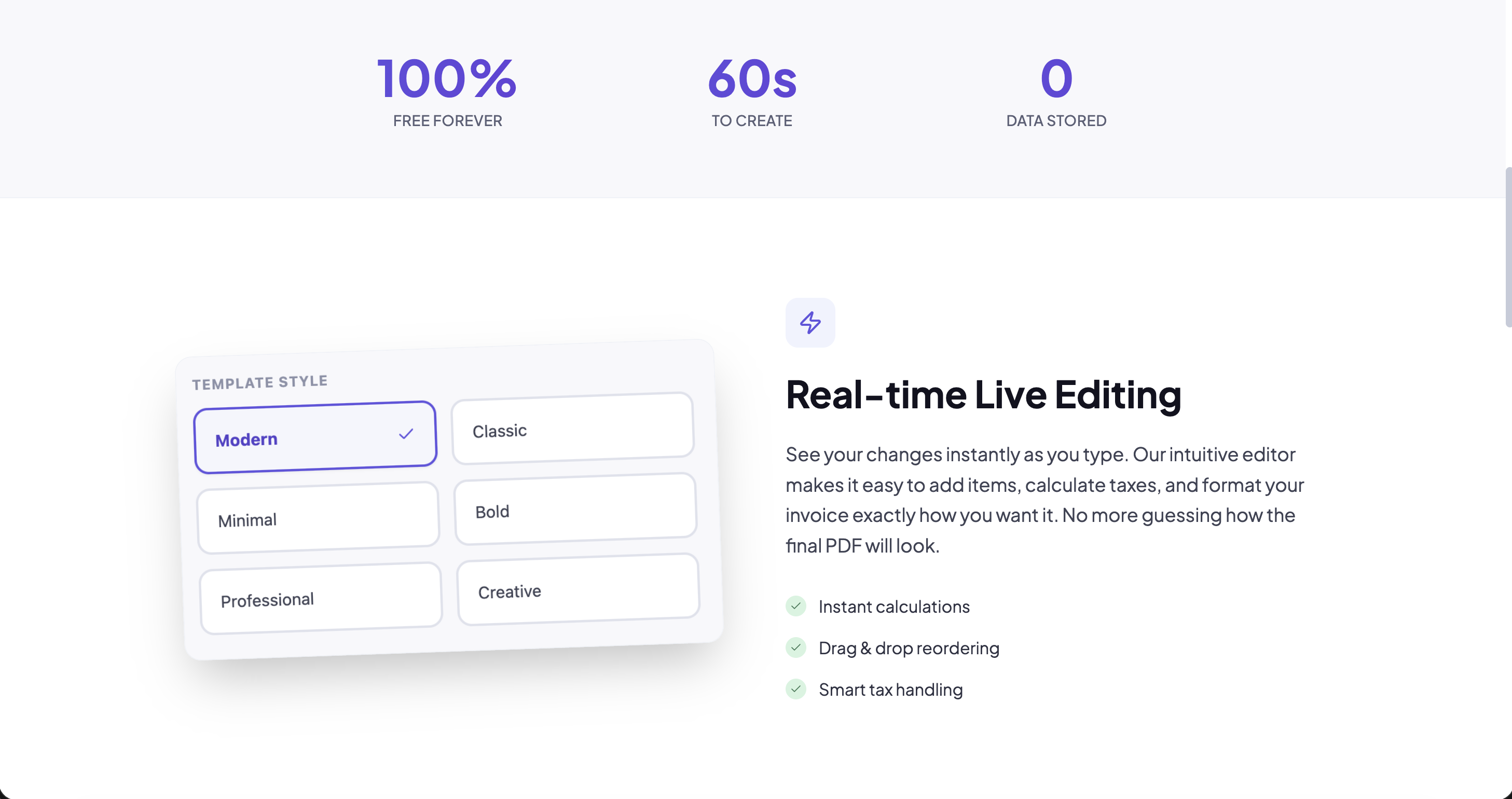ZuperBooks Invoice - Screenshot 3 showing product features and functionality