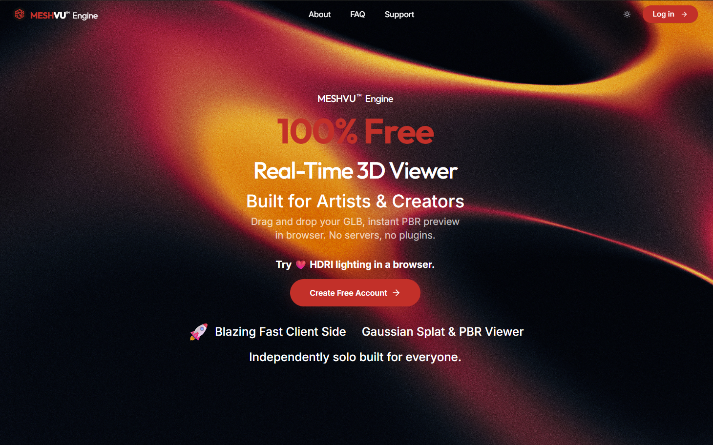 MESHVU - Main product screenshot demonstrating key features and user interface
