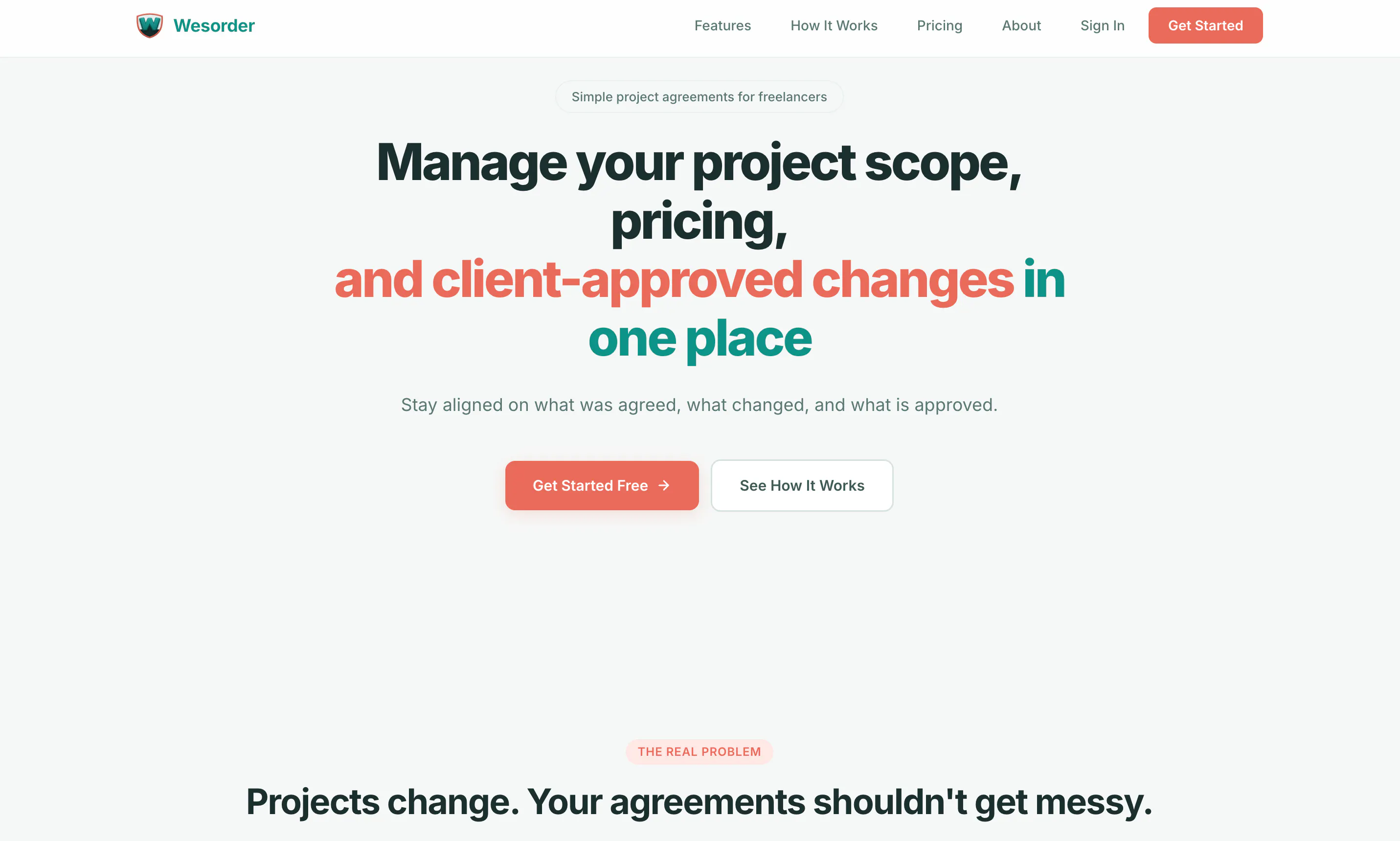 Wesorder screenshot