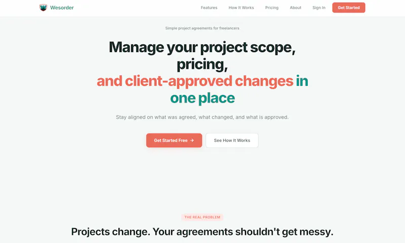 Wesorder screenshot 1