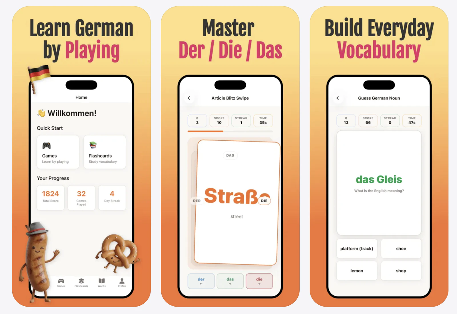 Learn German with Games screenshot 1