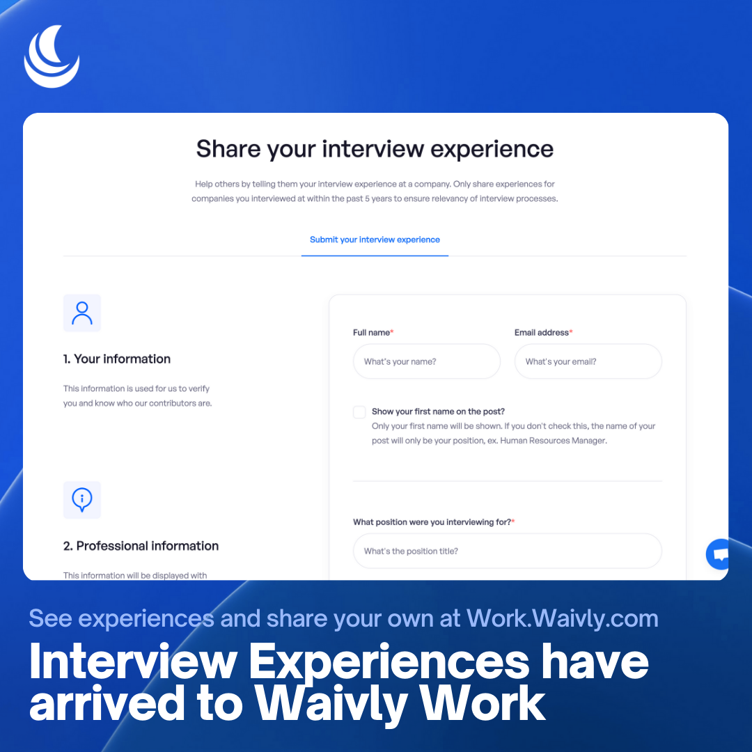 Waivly Work : 인터뷰 경험
