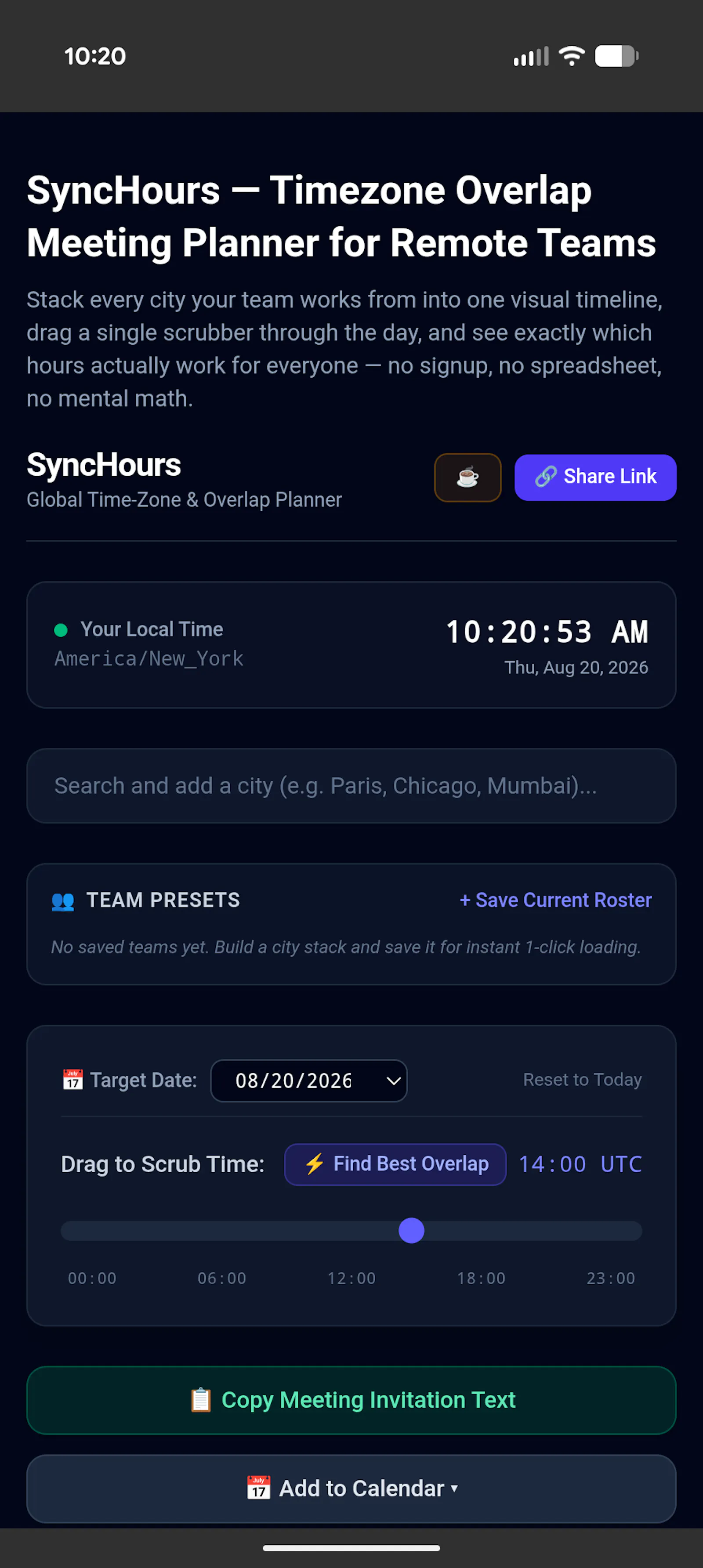 SyncHours for Android screenshot 2