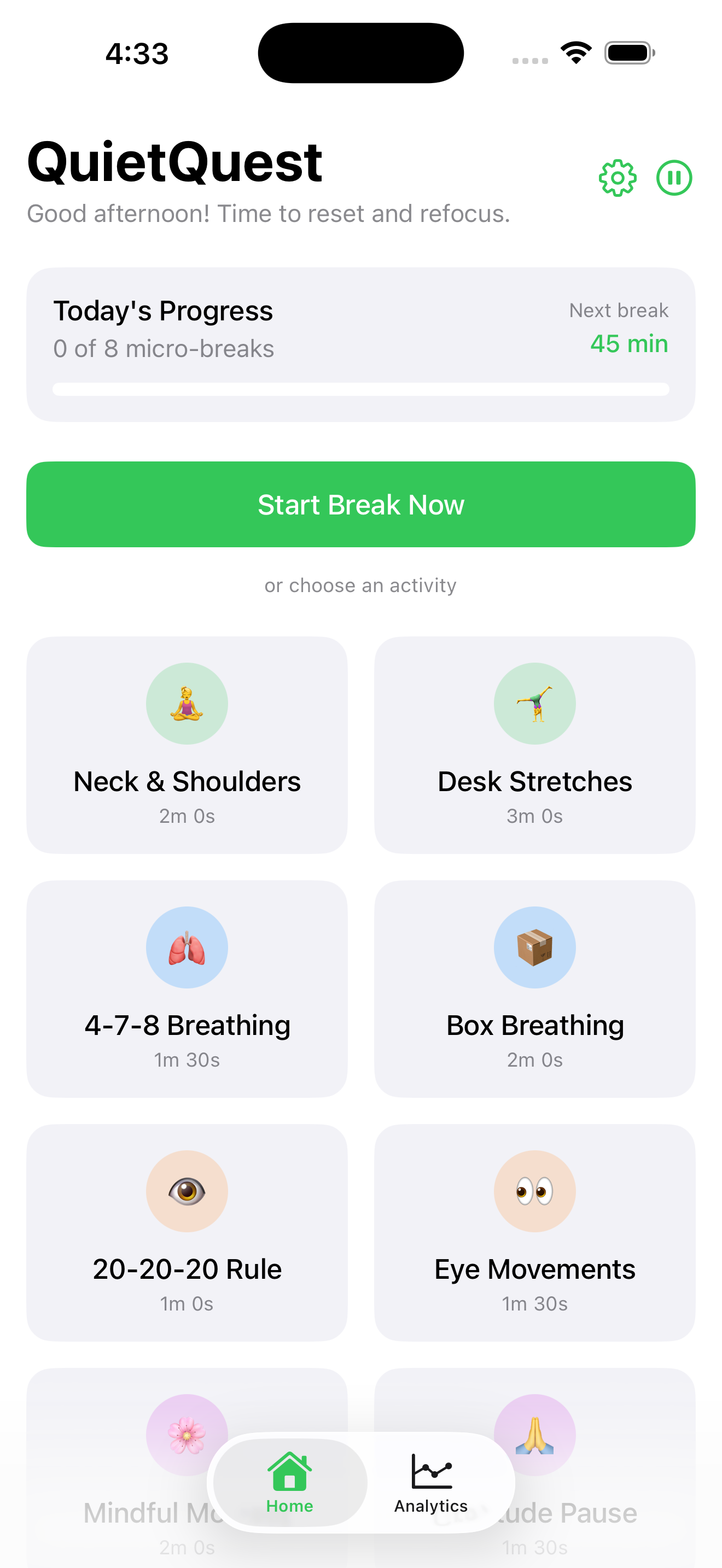 QuietQuest: Micro-Breaks gallery image