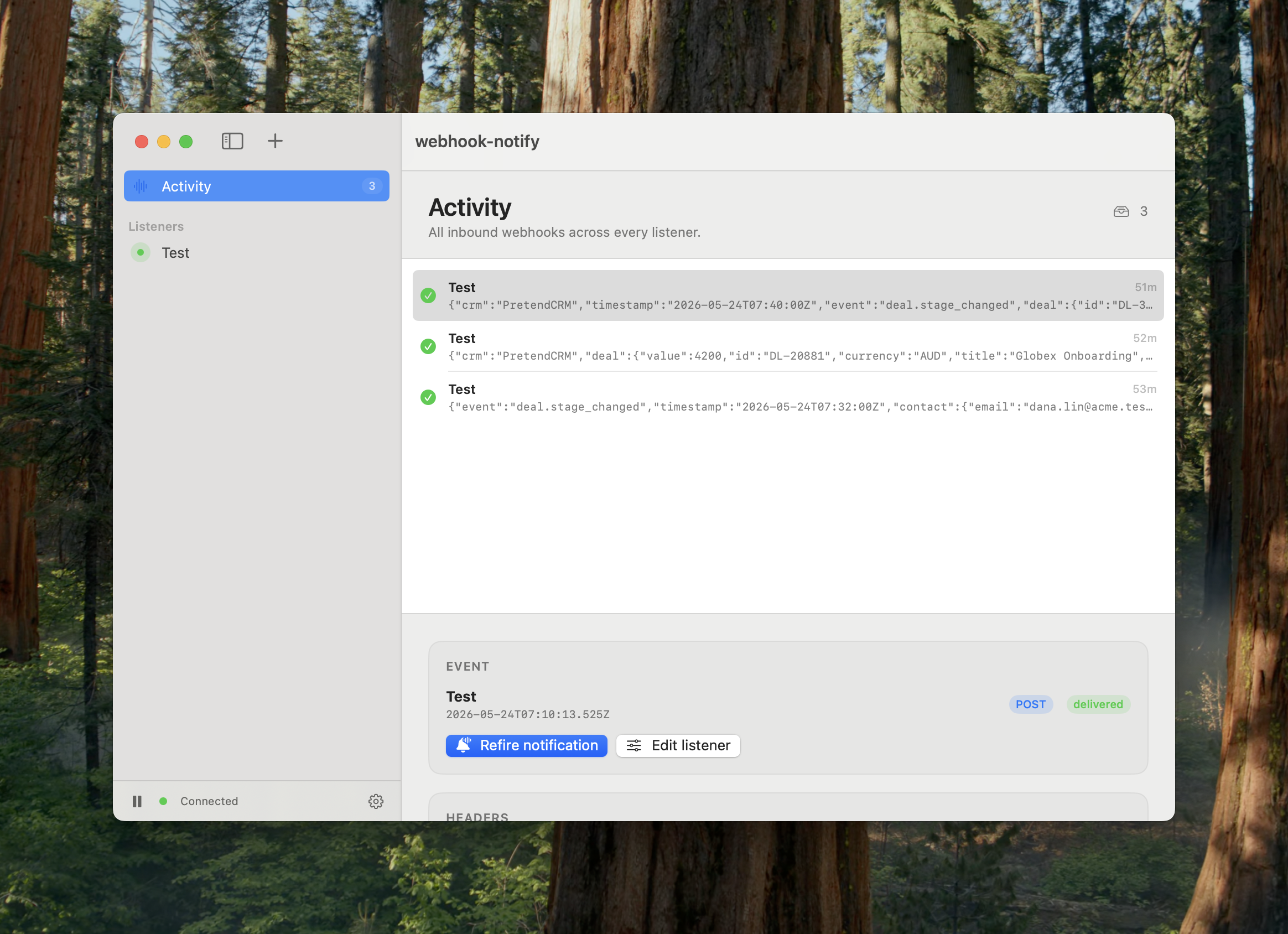 Webhook Notifications gallery image