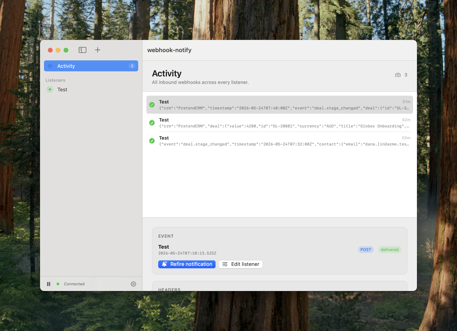 Webhook Notifications screenshot 3