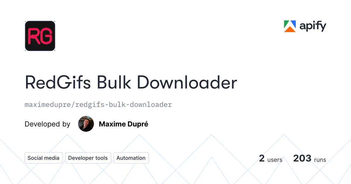 RedGifs Bulk Downloader gallery image