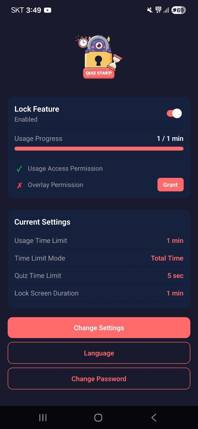 Quizlock - Screenshot 4 showing product features and functionality