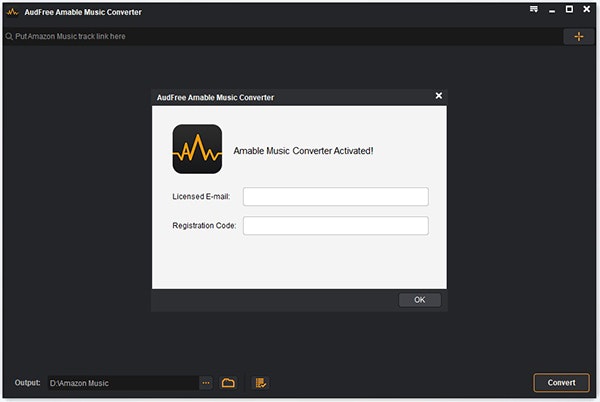 Mídia 3 de Conversor de música Audfree Amazon para Mac