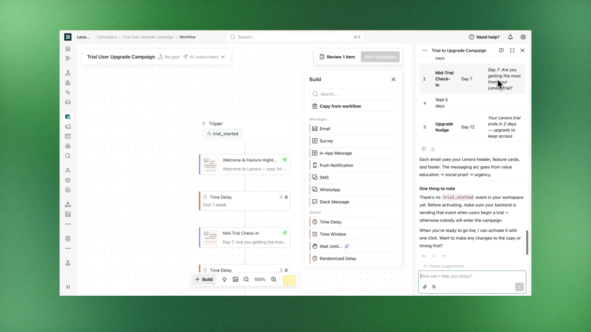 Customer.io - Send email based on what people do (or don't do) in your app