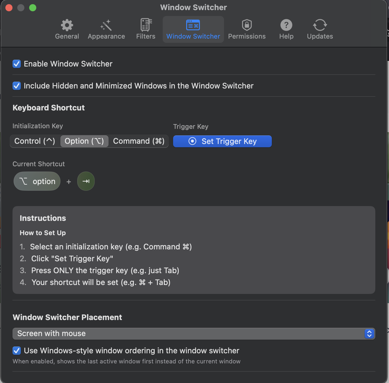 Rıhtım - MacOS için Pencere Gözme ve Alt-Sab işlevselliği medya 8