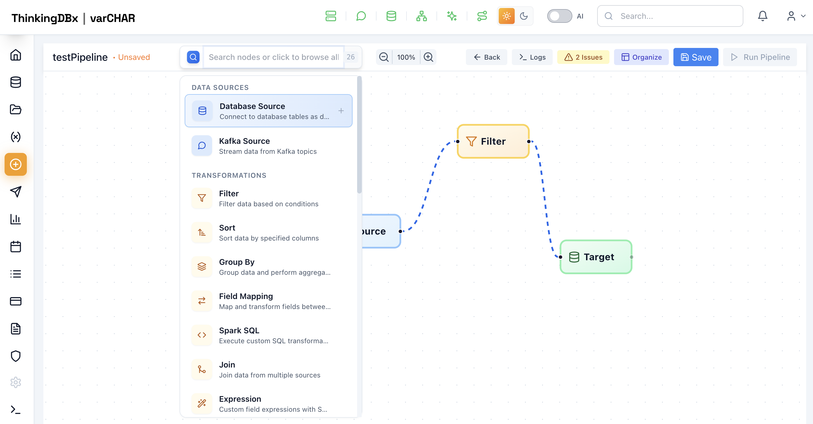 varCHAR - Screenshot 4 showing product features and functionality