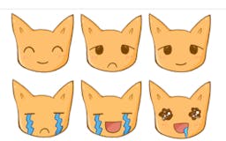 Himi the Cat Stickers for GBoard media 2