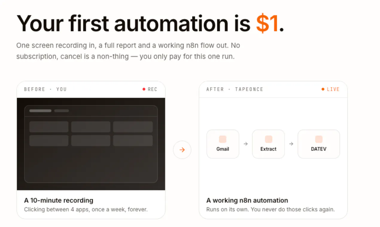 Turn screen recordings into automations gallery image