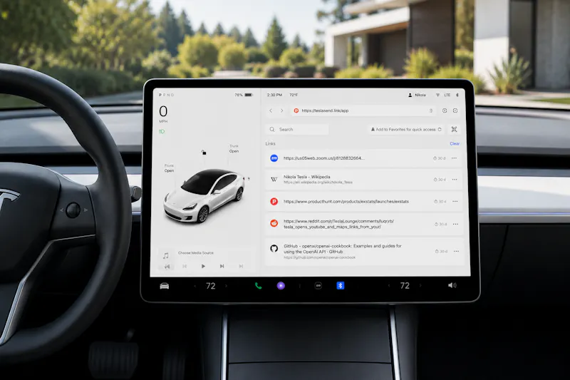TeslaSend screenshot 1