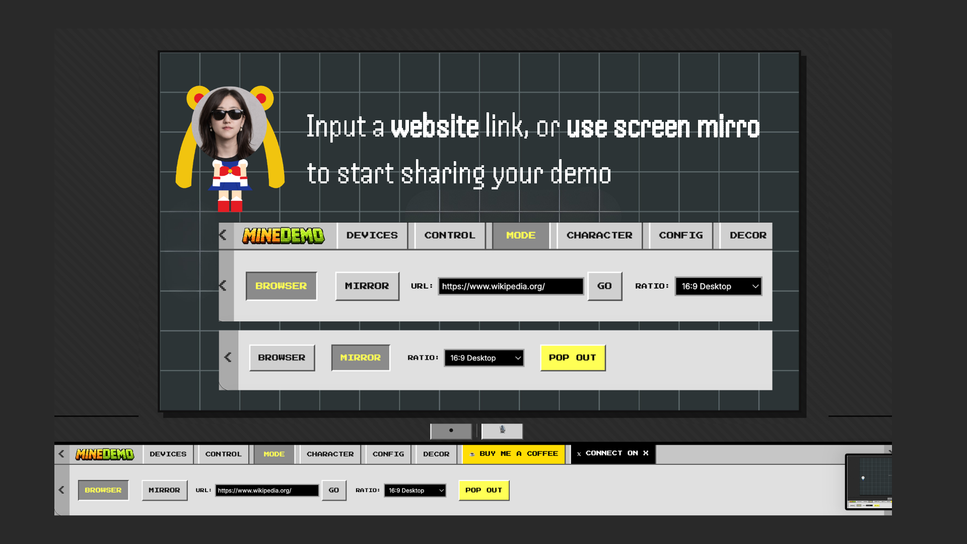 MineDemo - Screenshot 5 showing product features and functionality