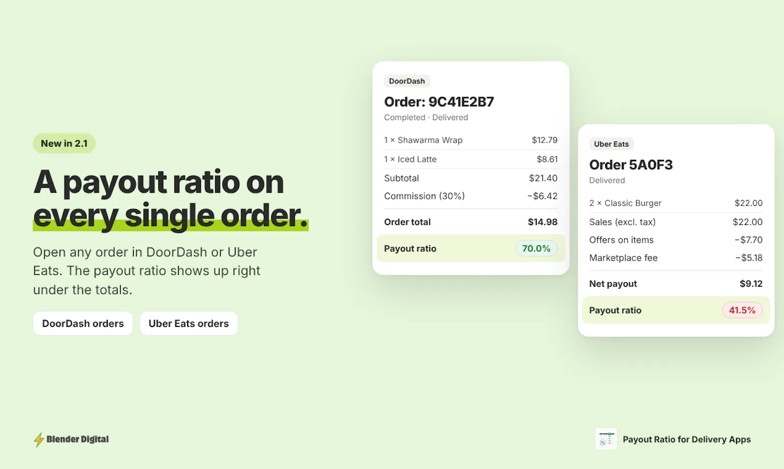Payout Ratio for Delivery Apps screenshot 3