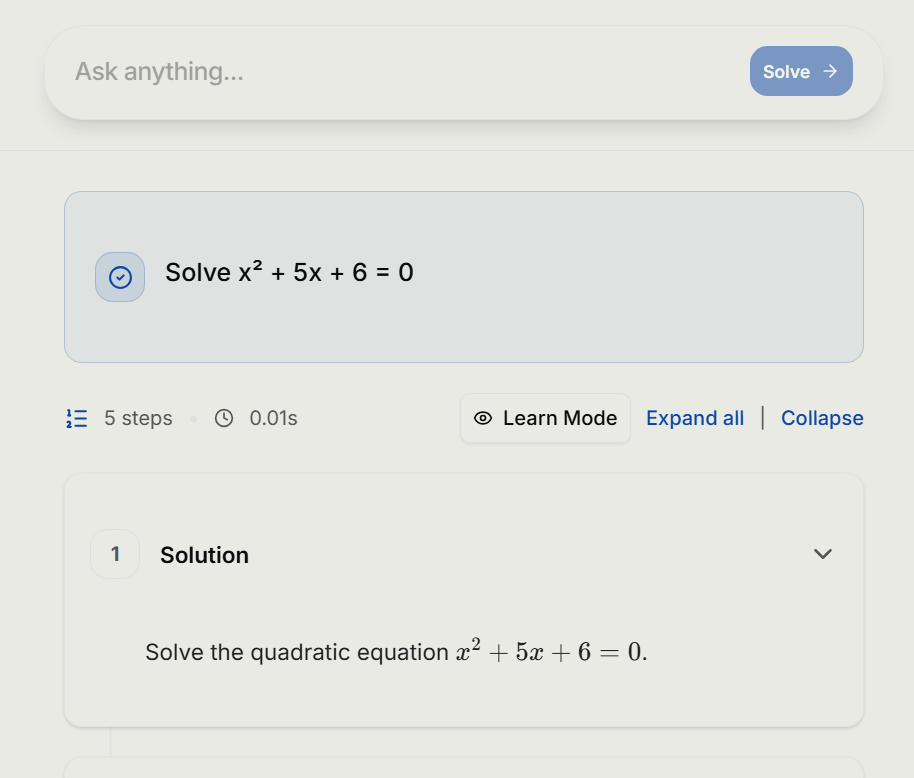 Logiq - AI Math Solver - Screenshot 2 showing product features and functionality