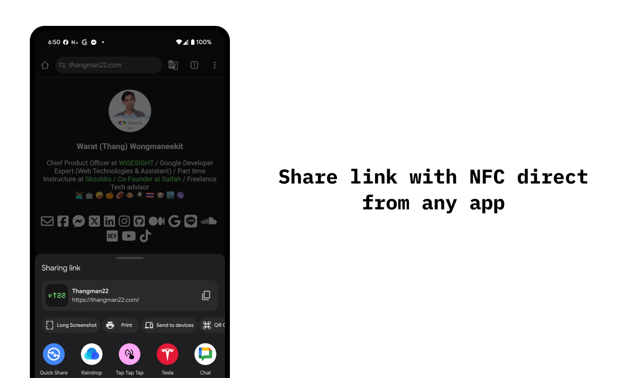 Tocca Tocca - Condivisione rapida e facile da parte di NFC media 2
